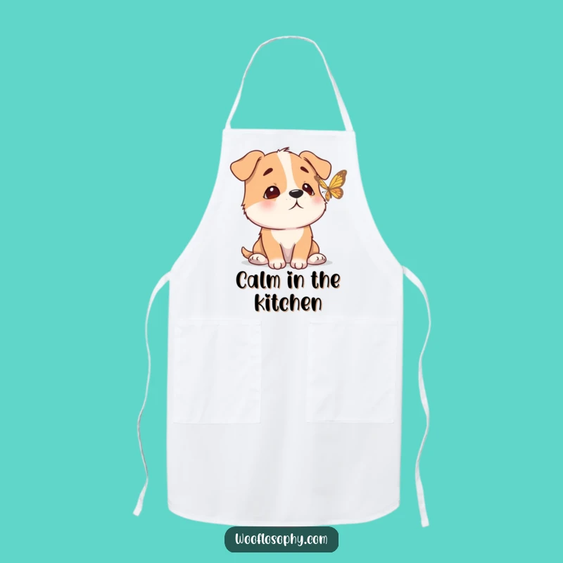 Funny Chef Dog Apron - Peaceful Garden Watcher Gift!