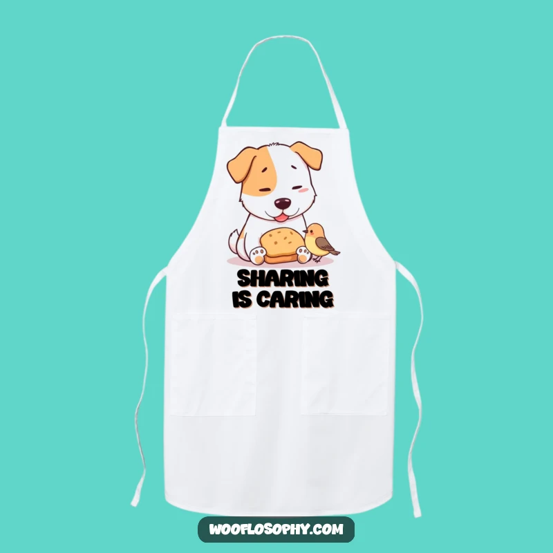Funny Dog & Bird Bread Sharing Apron: Cook with Hilarious Kindness!