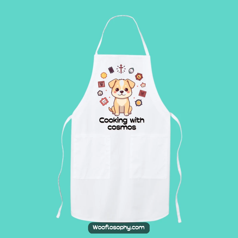 Funny Philosophical Dog Apron: Kitchen Contemplation Cookware - Gift Idea