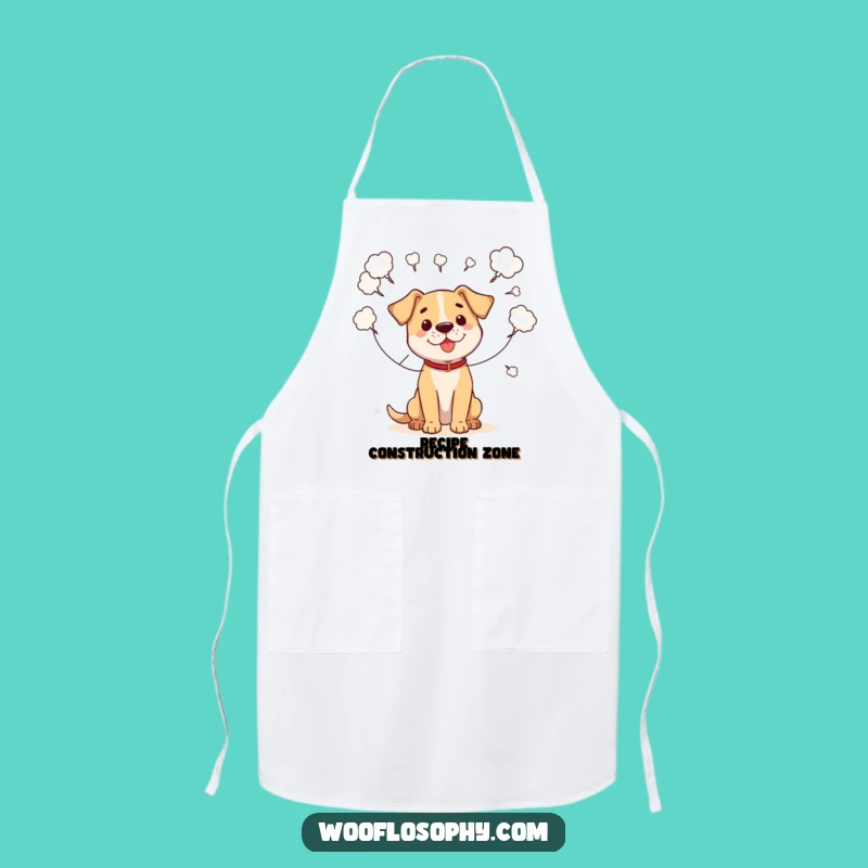 Funny 'Recipe for Success' Dog Apron - Humorous Kitchen Brainstorm Gift!
