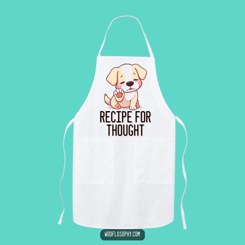 Funny Dog Paw Discovery Apron: Cook with Hilarious Insight!