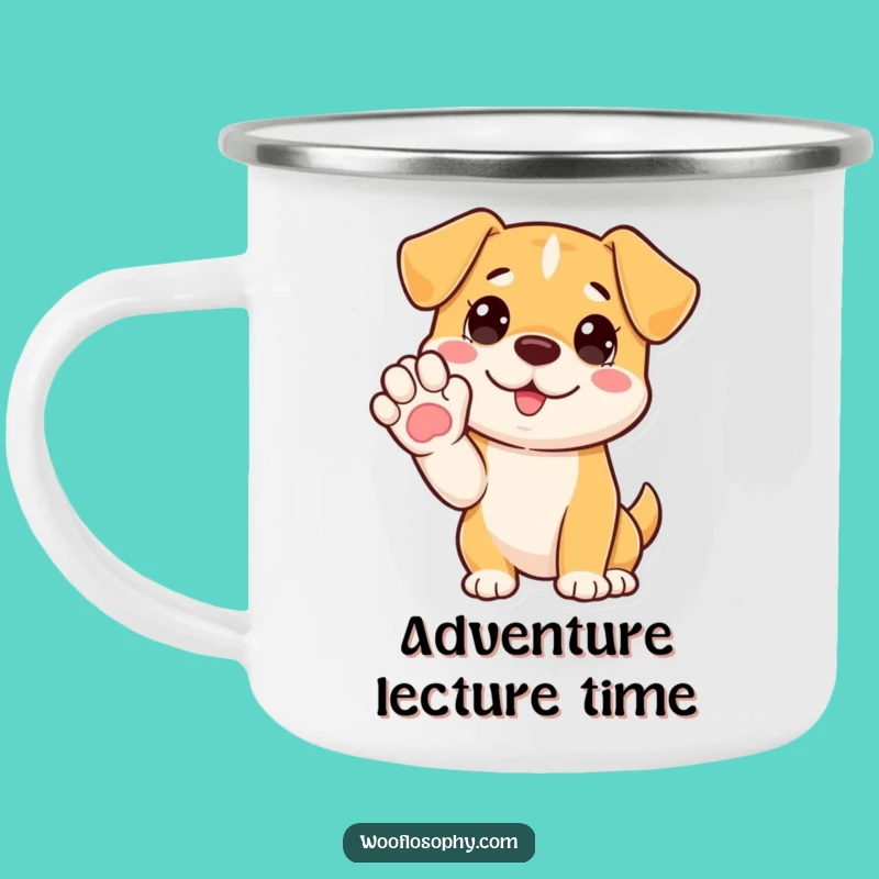 Funny 'Campfire Story' Dog Camping Mug - Outdoor Humor Gift!