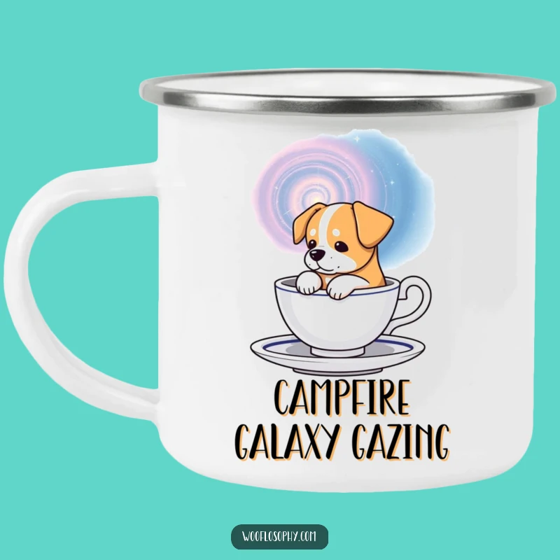 Funny Cosmic Dog Camping Mug: Your Universe in a Mug Gift