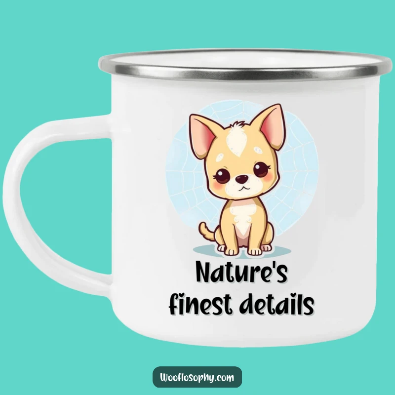 Funny Dog Web Watcher Camping Mug: Outdoors & Nature's Art, Rustic Funny Gift