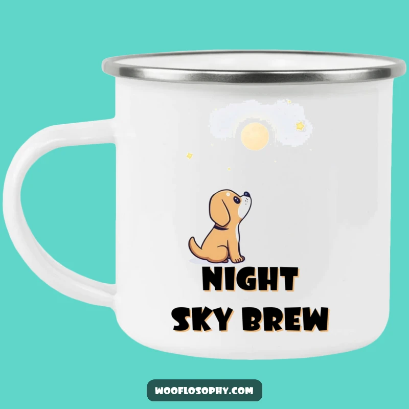 Funny Dog Star Gazing Camping Mug: Outdoor Wonder Gift