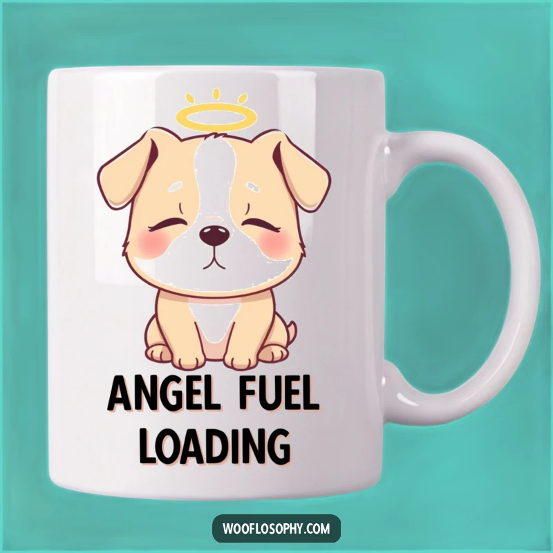 Funny Angel Dog Halo Mug: The Perfect Heavenly Gift for Pet Lovers