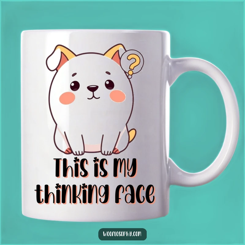 Funny Dog Question Mark Mug: Hilarious Gift for Puzzled Pup Lovers