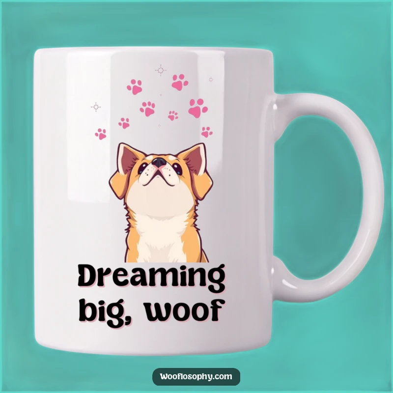 Funny Dog Stars Mug: Hilarious Gift for Dreamy Dog Lovers