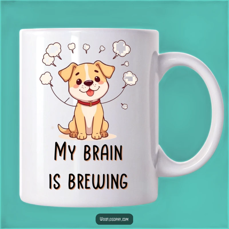 Funny 'Brainstorming' Dog Mug - Perfect Gift for Creative Pups & Humans!