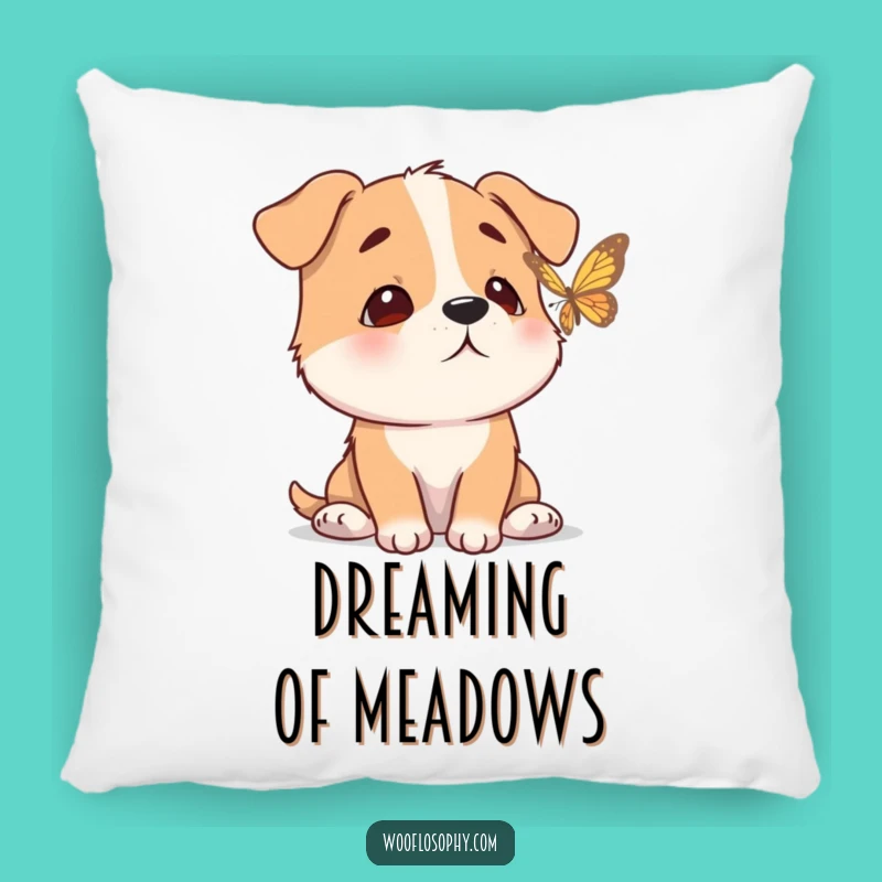 Funny Zen Dog Pillow - Cozy Calm Cushion Gift!