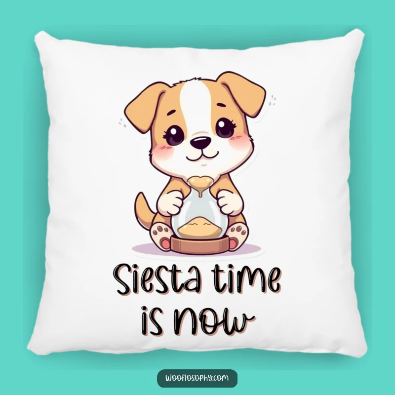 Funny Dog Hourglass Pillow - Cozy Accent for Curious Minds