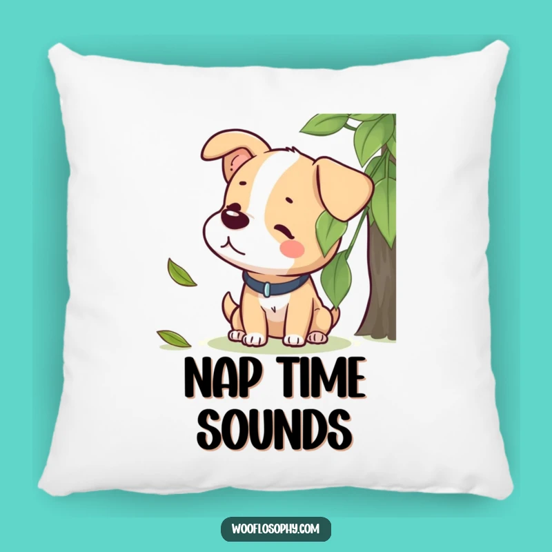 Funny Dog Leaf Listening Pillow - Cozy Accent for Peaceful Spaces