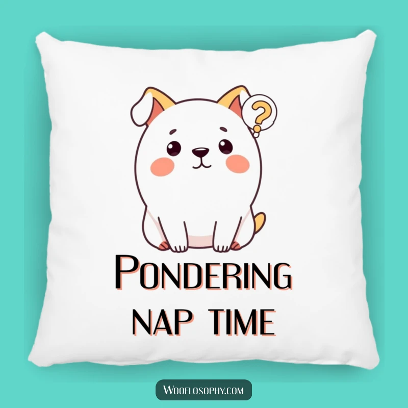 Funny Dog Pillow: Huggable Comfort with a Hilarious Puzzled Pup