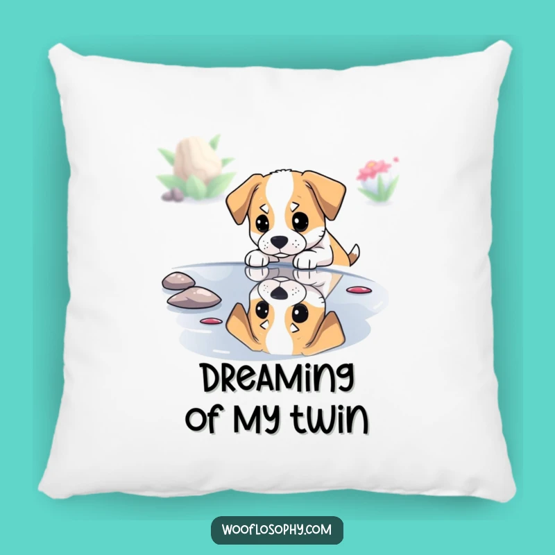 Funny Pondering Dog Pillow - Cozy Cushion for Reflective Comfort