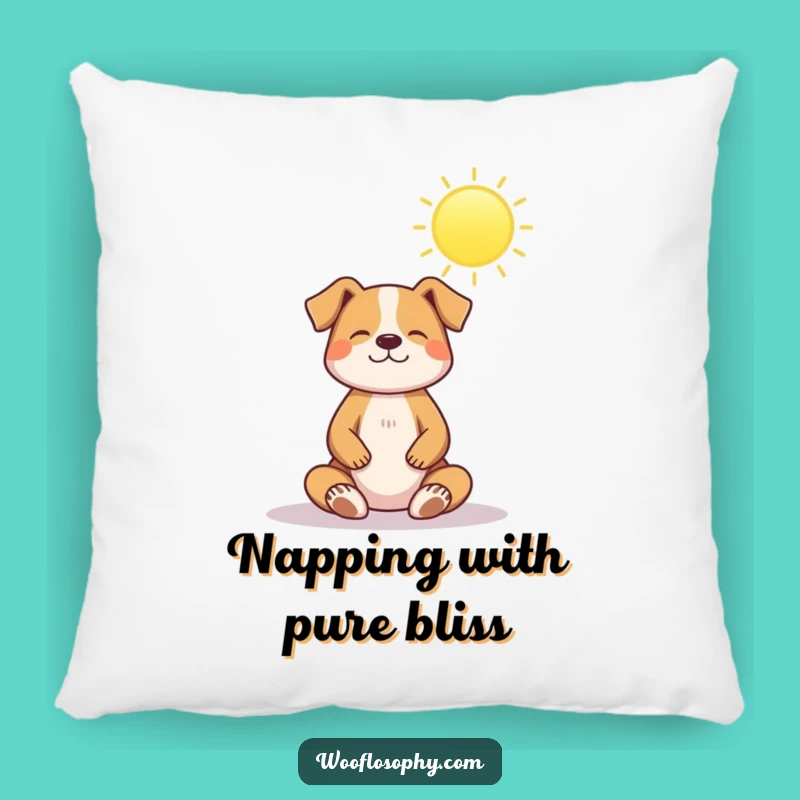 Funny Dog Zen Master Pillow: Cozy Peaceful Cushion, Great Gift!
