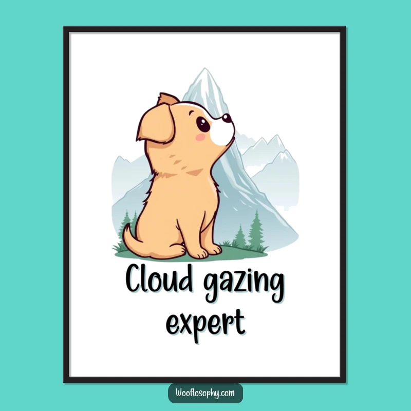 Funny Dog Mountain Wonder Digital Art: Bring Awe to Your Walls