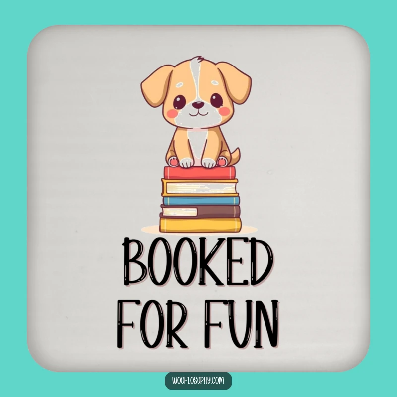 Funny Zen Dog Coaster: Book Balance Protect, Perfect Humorous Gift