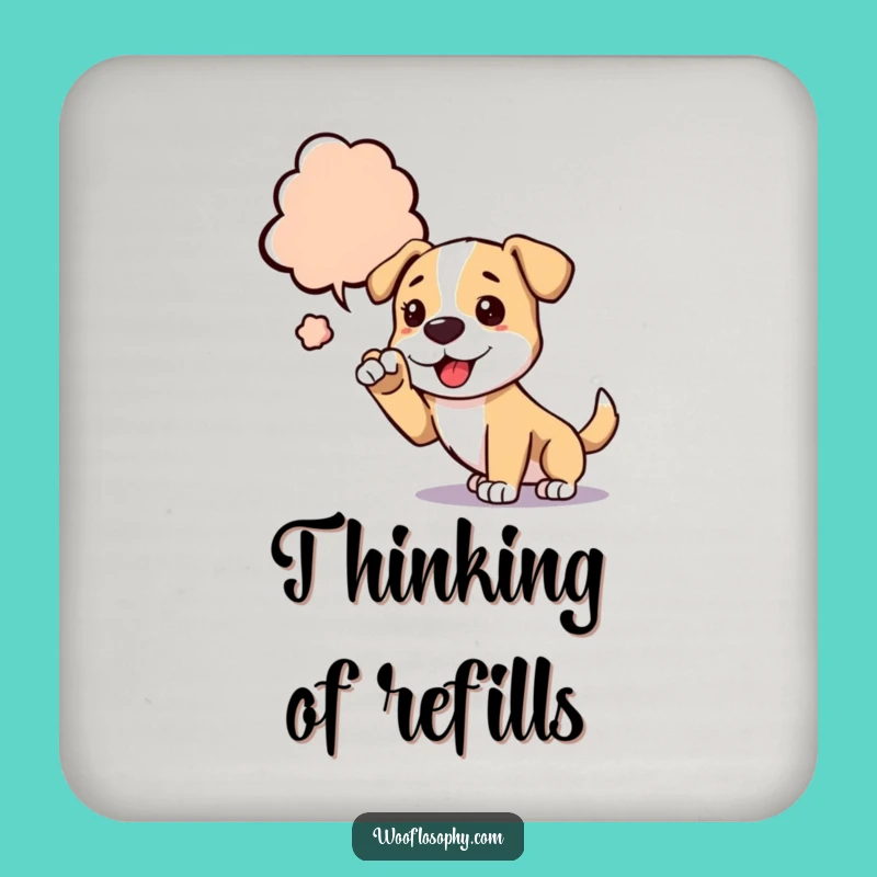 Funny Dog Idea Coaster Set: Protect Surfaces with Creative Flair