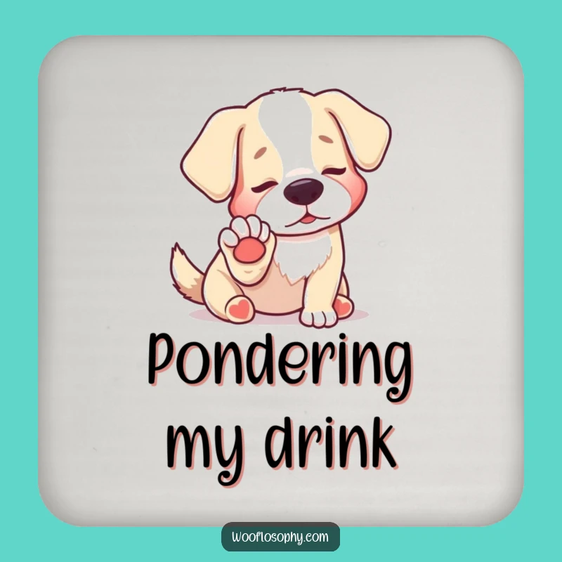 Funny Dog Paw Discovery Coaster: Protect Surfaces with Hilarious Art