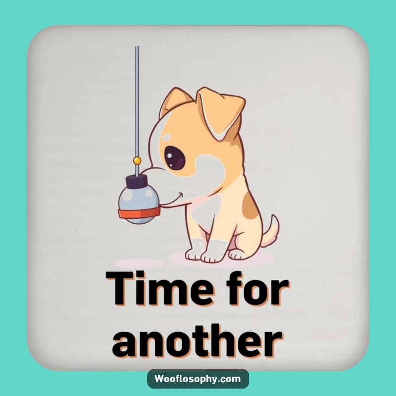 Funny Pendulum Dog Coaster: Protect Surfaces with Thoughtful Art Gift