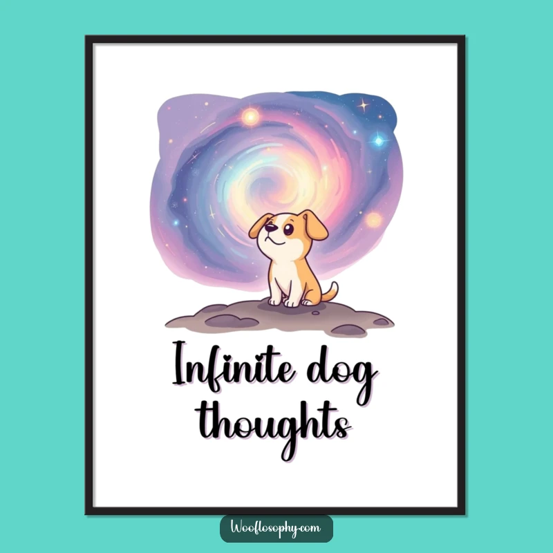 Funny Dog Nebula Poster - Frame Your Galactic Wonder as a Gift