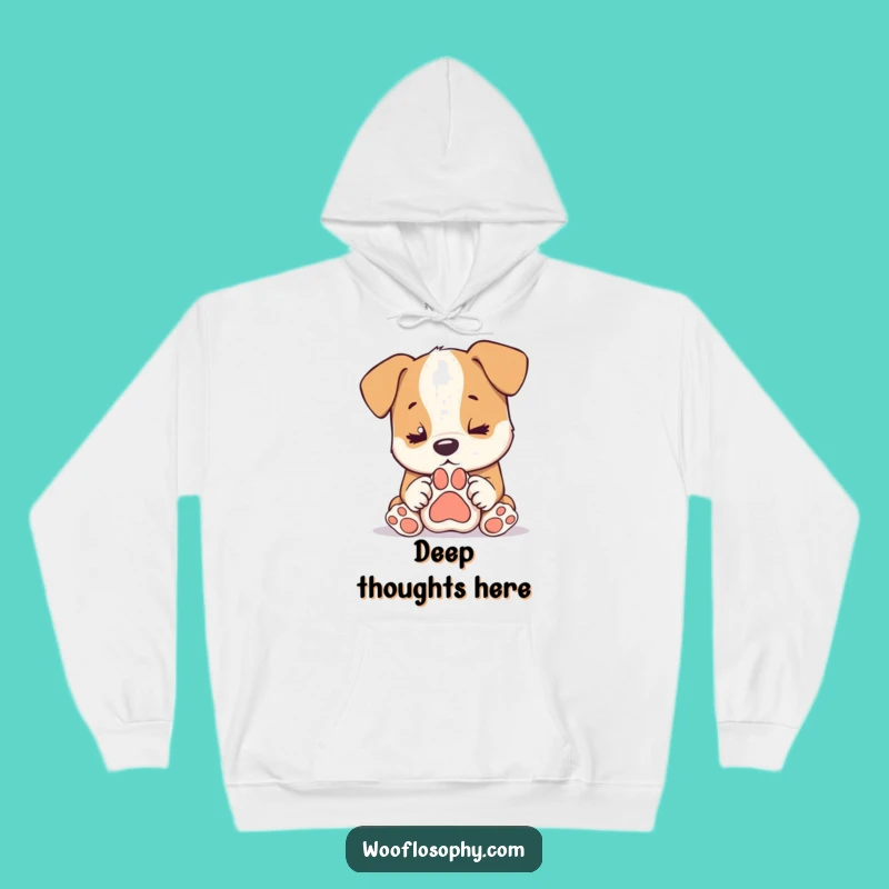 Funny Dog Deep Thought Hoodie - Cozy & Hilarious Gift for Dog Owners