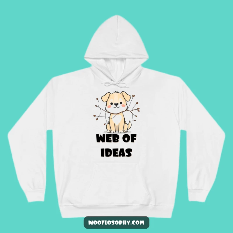 Funny Dog Sketch Artist Hoodie: Cozy Web Creator Gift
