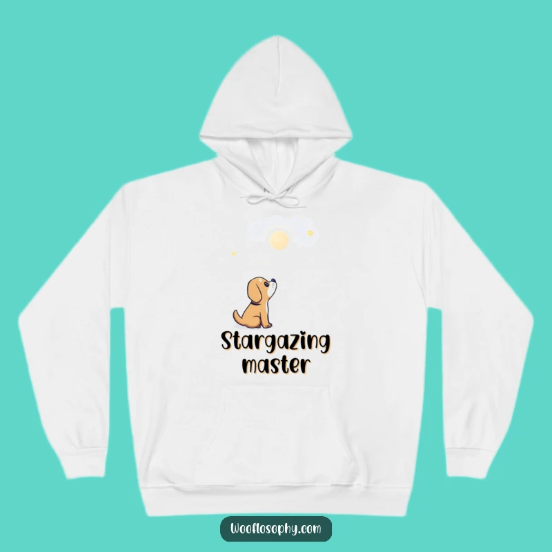 Funny Dog Star Gazer Hoodie: Cozy Celestial Wonder Gift