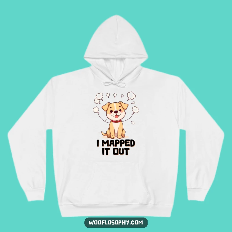 Funny 'My Grand Plan' Dog Hoodie - Cozy & Clever Gift for Thinkers!