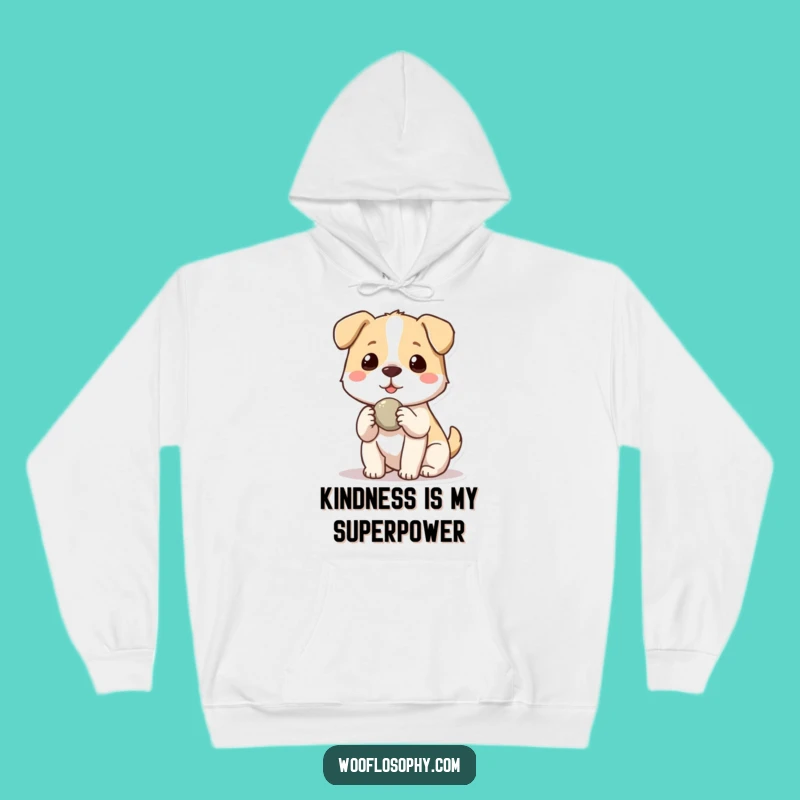 Funny Kawaii Dog Hoodie: Cozy friendship pup sweatshirt, a heartwarming and funny gift for sharing.