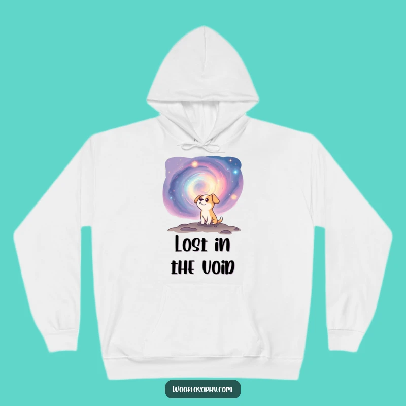 Funny Cosmic Dog Hoodie - Cozy Galactic Canine Curiosity Gift