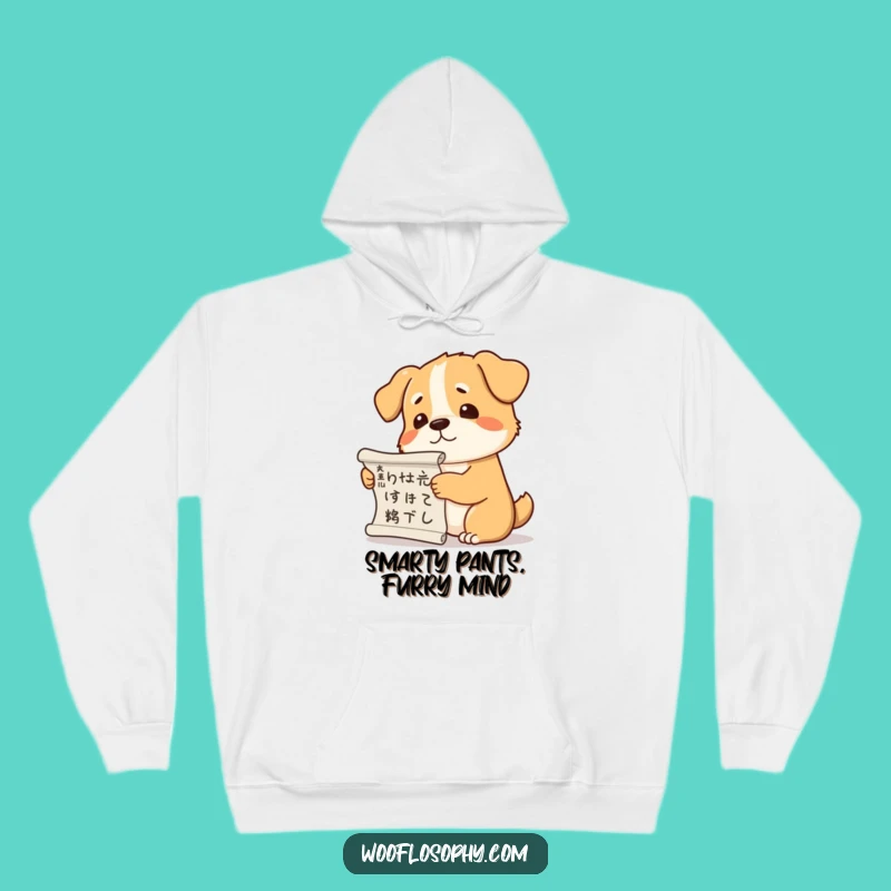 Cozy Funny Dog Philosopher Hoodie: Warm Up with Intellectual Canine Comfort