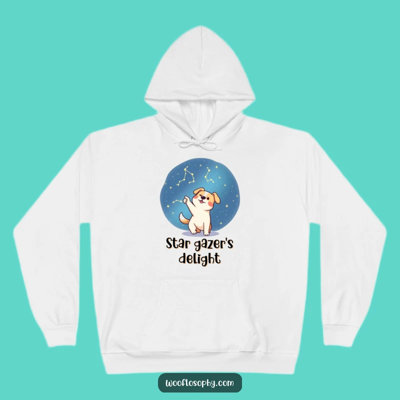Funny Stargazer Dog Hoodie - Cozy Cosmic Pup Sweatshirt, Adventurous Gift