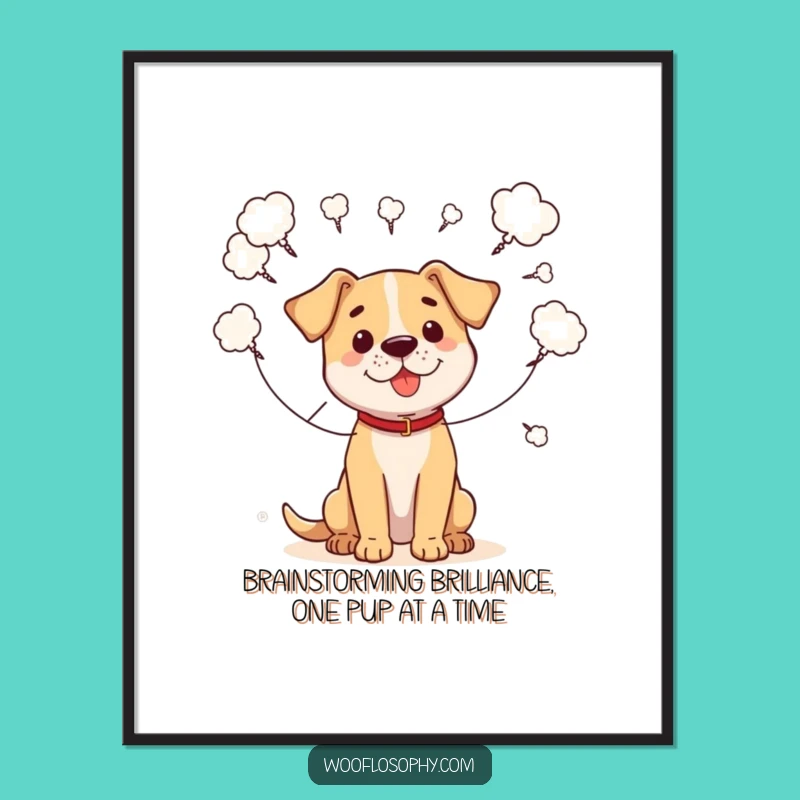 Funny Free Printable Wall Art: Dog Connecting Quirky Ideas - Downloadable Abstract Art