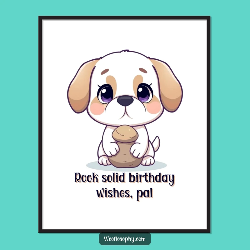 Funny Free Printable Wall Art: Zen Dog, Balanced Downloadable Decor