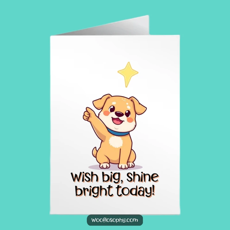 Free Printable Funny Dog Birthday Card: Dream Big, Download Stellar Wishes!