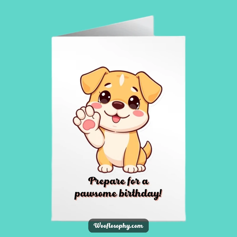 Free Printable Birthday Card: Funny Dog Explaining Joke - Downloadable Digital Greeting