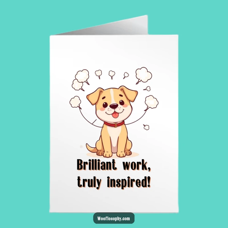 Free Printable Congrats Card: Dog Connecting Ideas - Downloadable Humorous Achievement Greeting