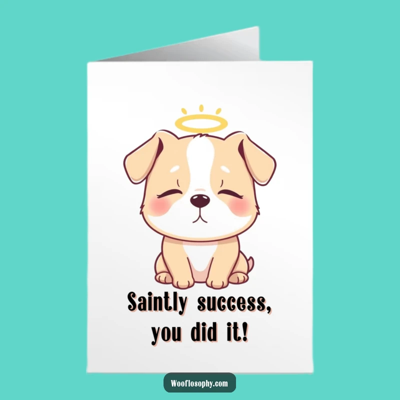 Free Printable Congrats Card: Angel Dog Blessings Funny Downloadable