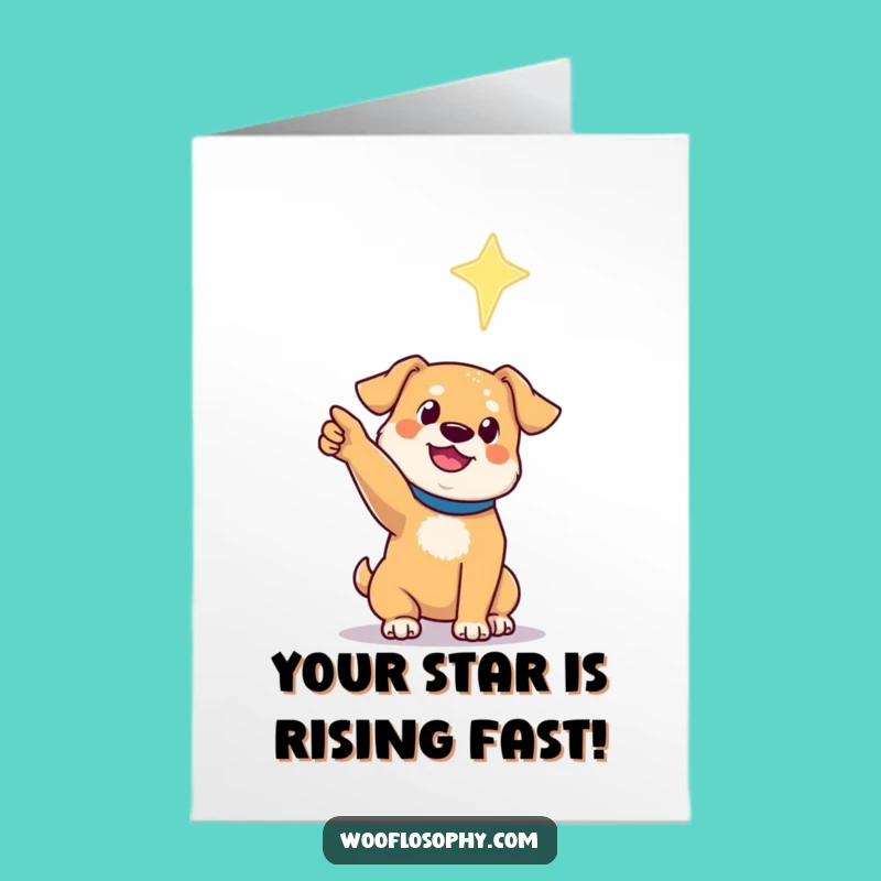Free Printable Dog Congratulations Card: Your Star Shines Bright, Download Success!