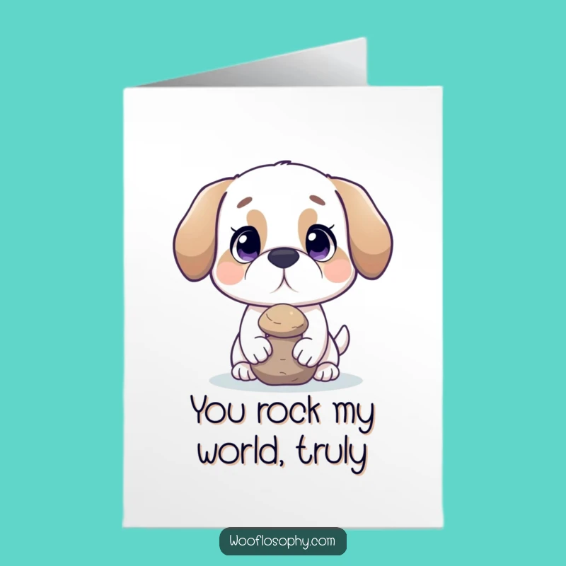 Free Printable Thank You Card: Zen Dog, Gratitude Balanced Downloadable Gift