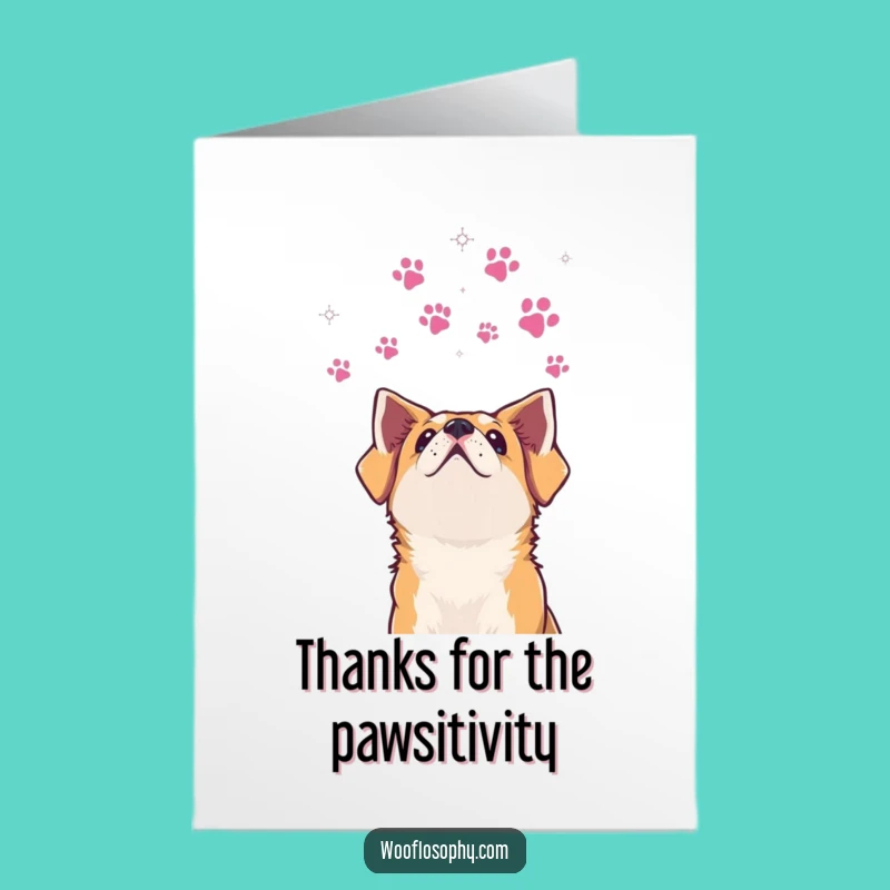 Free Printable Thank You Card: Starry Dog, Appreciative Downloadable Gift