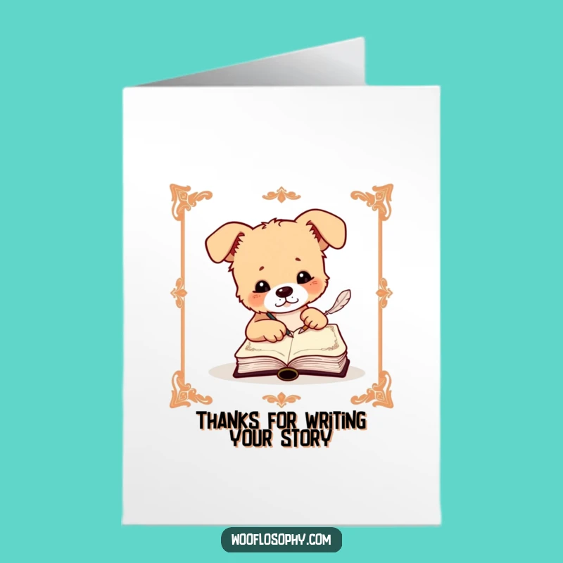 Free Printable Funny Dog Thank You Card: Grateful Wordsmith Pup, Download Thanks!