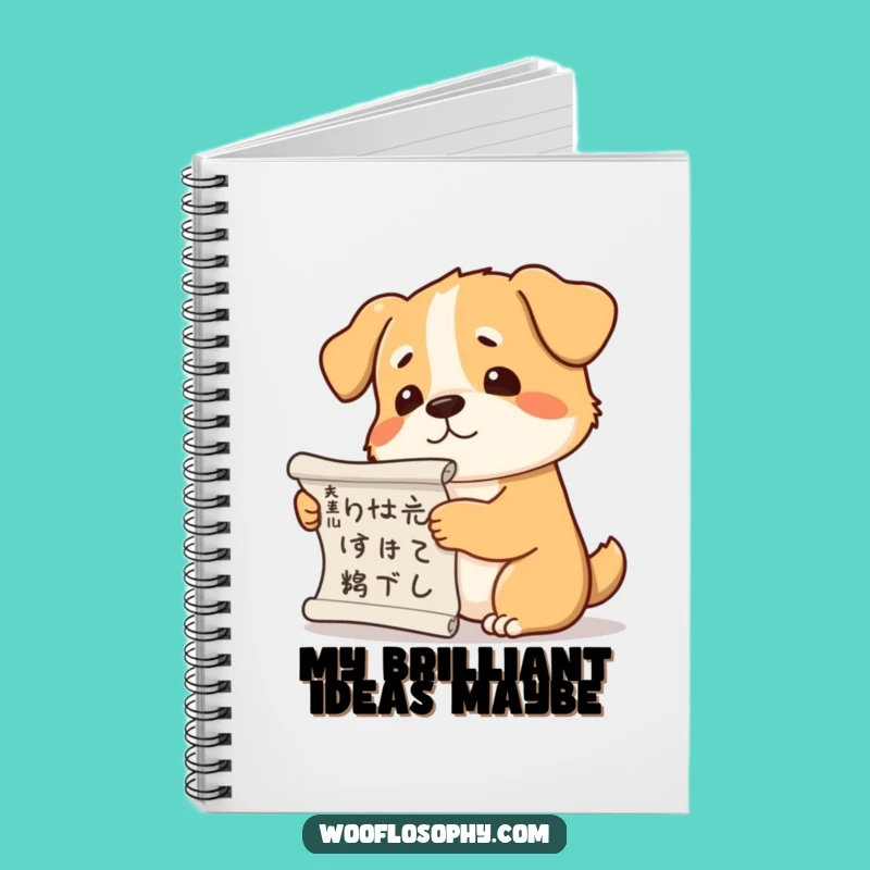 Funny Dog Philosopher Notebook: Jot Down Your Deepest Thoughts and Ideas
