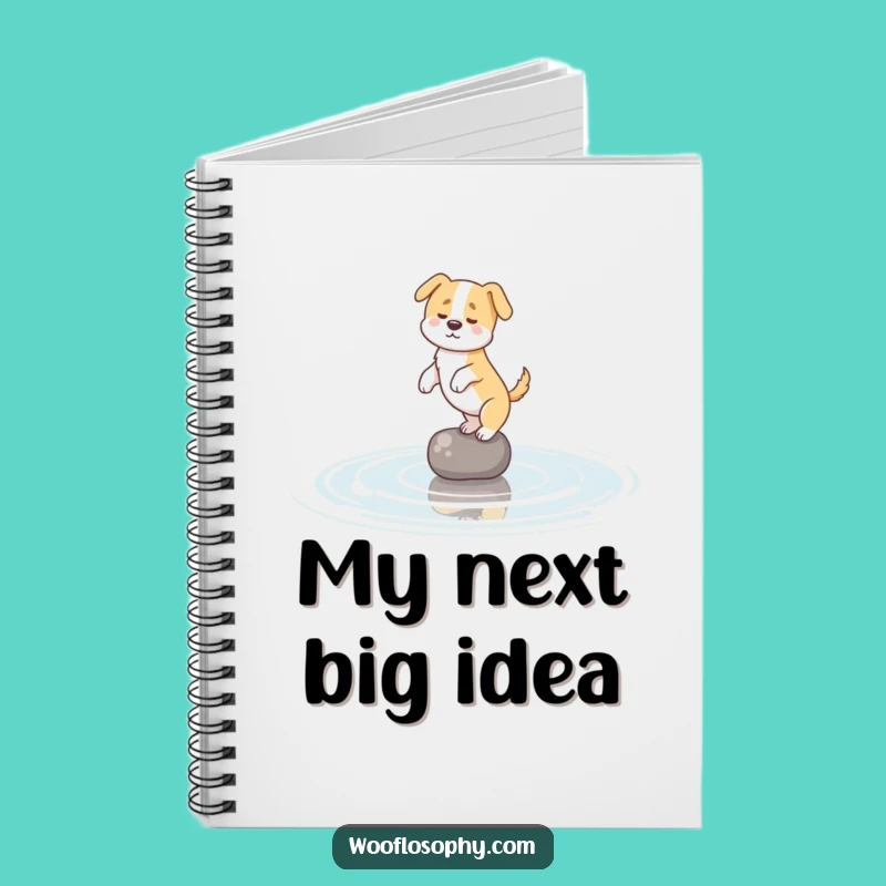 Funny Dog Pond Balance Notebook: Jot Down Notes with Hilarious Style