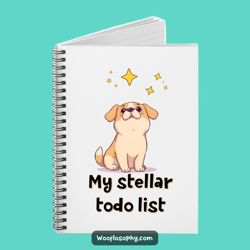 Funny Dog Star Wonder Notebook: Jot Down Your Cosmic Ideas with Canine Inspiration