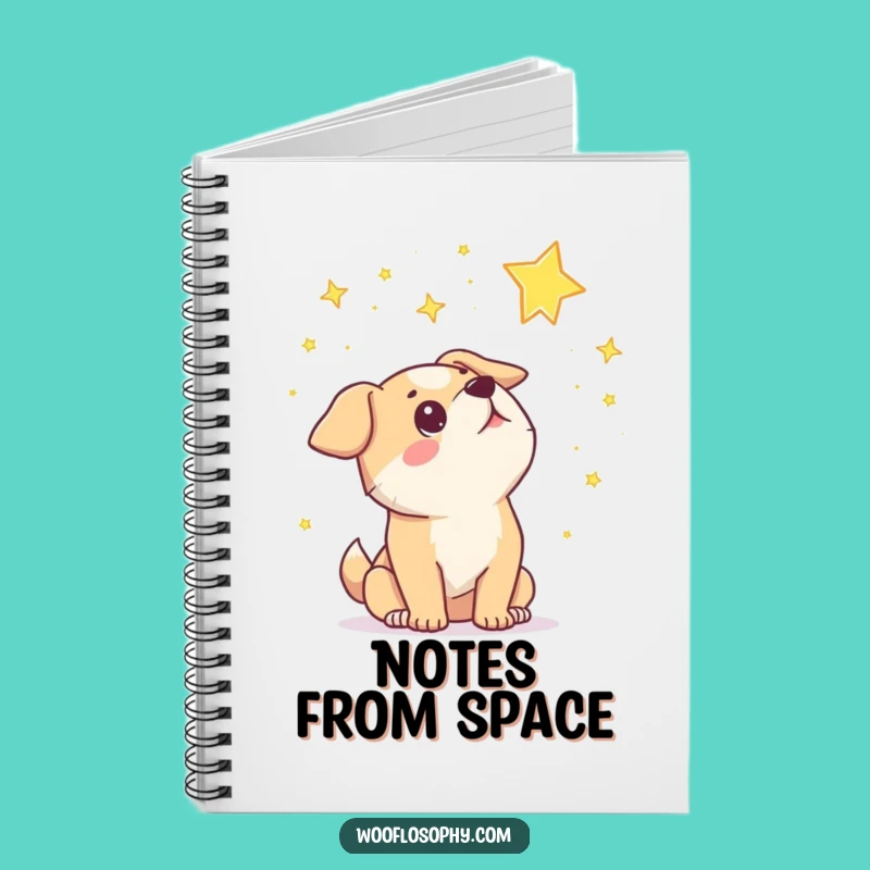 Funny Dog Stargazer Notebook: Wondering Pup Cosmic Journal