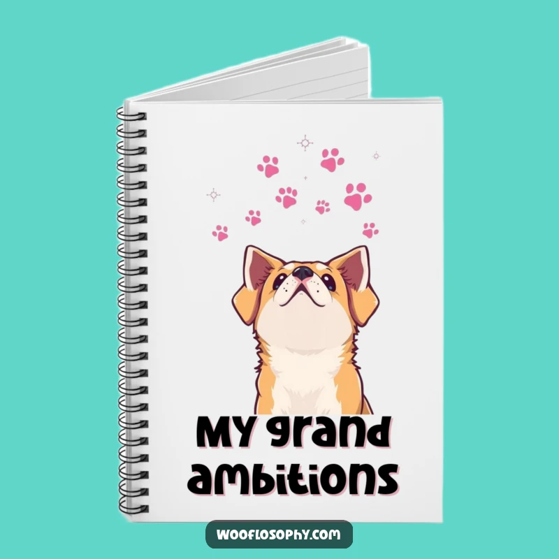 Funny Dog Stars Notebook: Journal Your Dreamy Thoughts