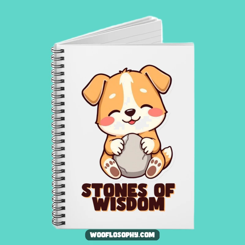 Funny Dog Stone Collector Notebook - Canine Simple Joys Journal
