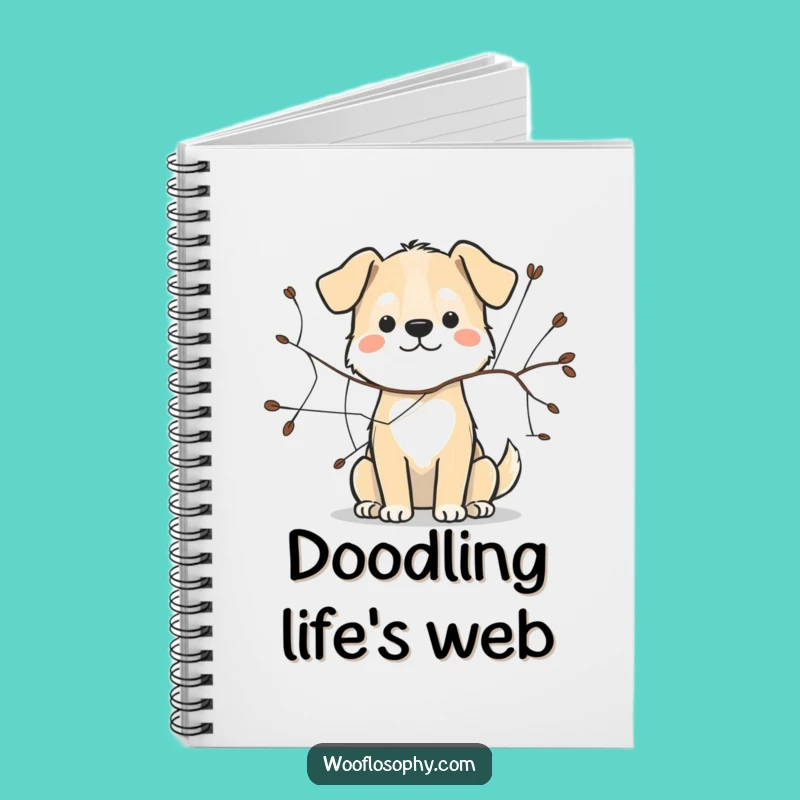 Funny Dog Web Sketch Notebook: Artist’s Creative Journal Gift